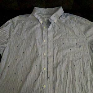 Beautiful Blue and White casual Button up.